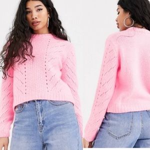 Bershka Pink Sweater S